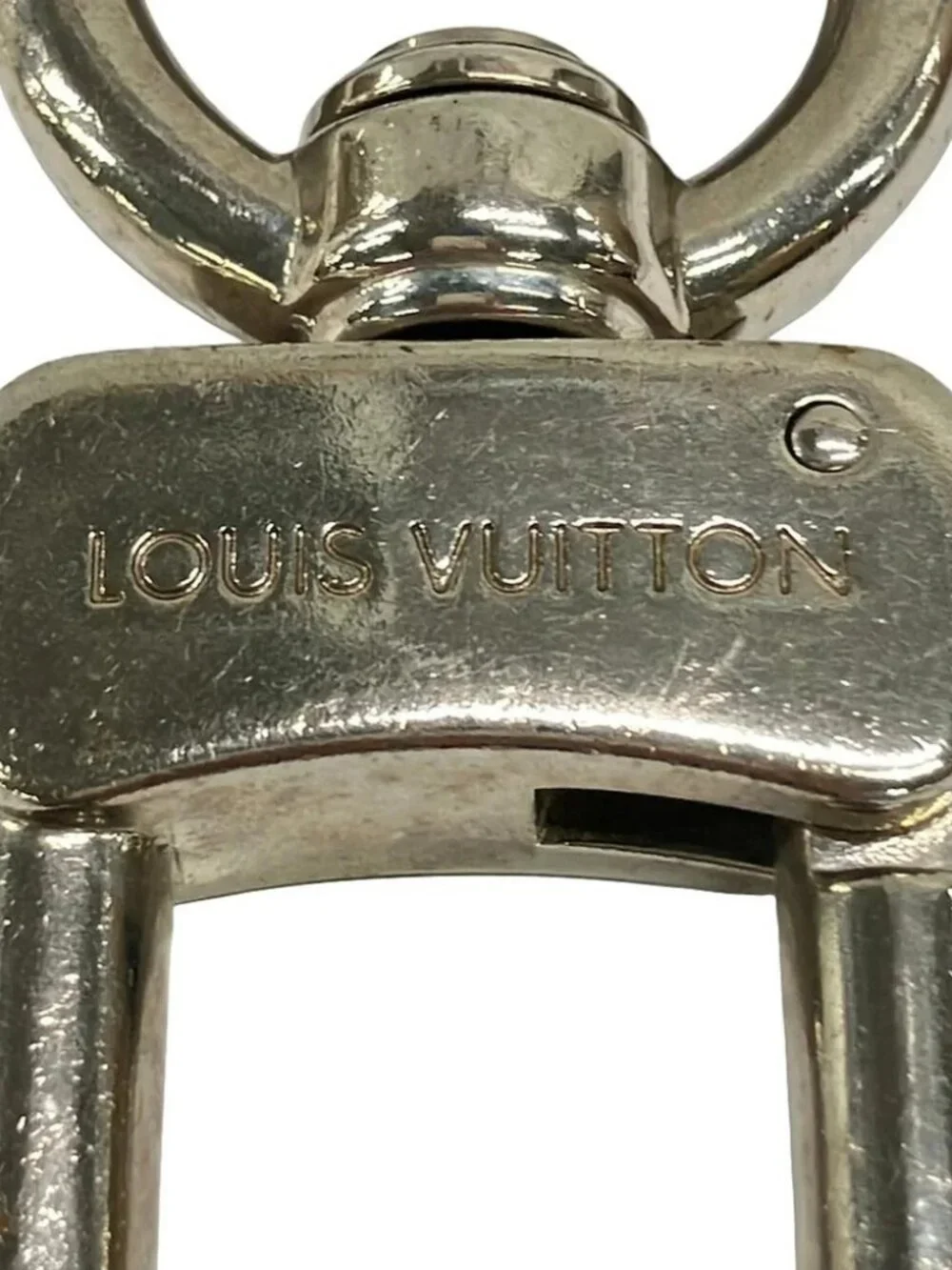 LOUIS VUITTON Anokle Mukston M65053 Silver DP0194 Bag Charm Brass Hardware